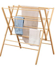 Heavy Duty W-Frame Bamboo Clothes Airer - LAUNDRY - Airers - Soko and Co