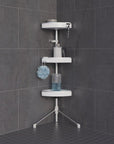 HiRISE 3 Tier Freestanding Aluminium Shower Caddy - BATHROOM - Shower Caddies - Soko and Co