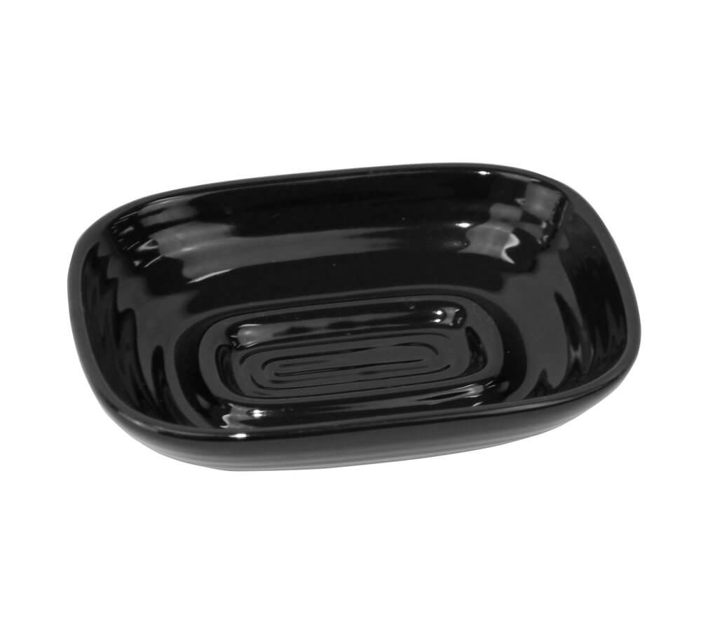 Hush Ceramic Soap Dish Black - BATHROOM - Soap Dispensers and Trays - Soko and Co