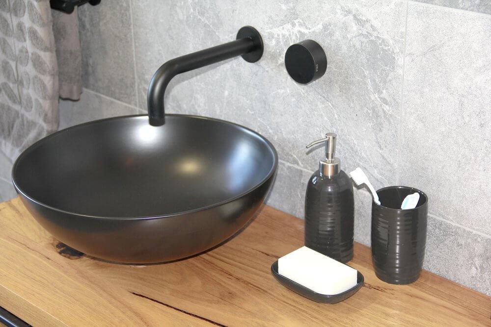Hush Ceramic Soap Dispenser Black - BATHROOM - Soap Dispensers and Trays - Soko and Co