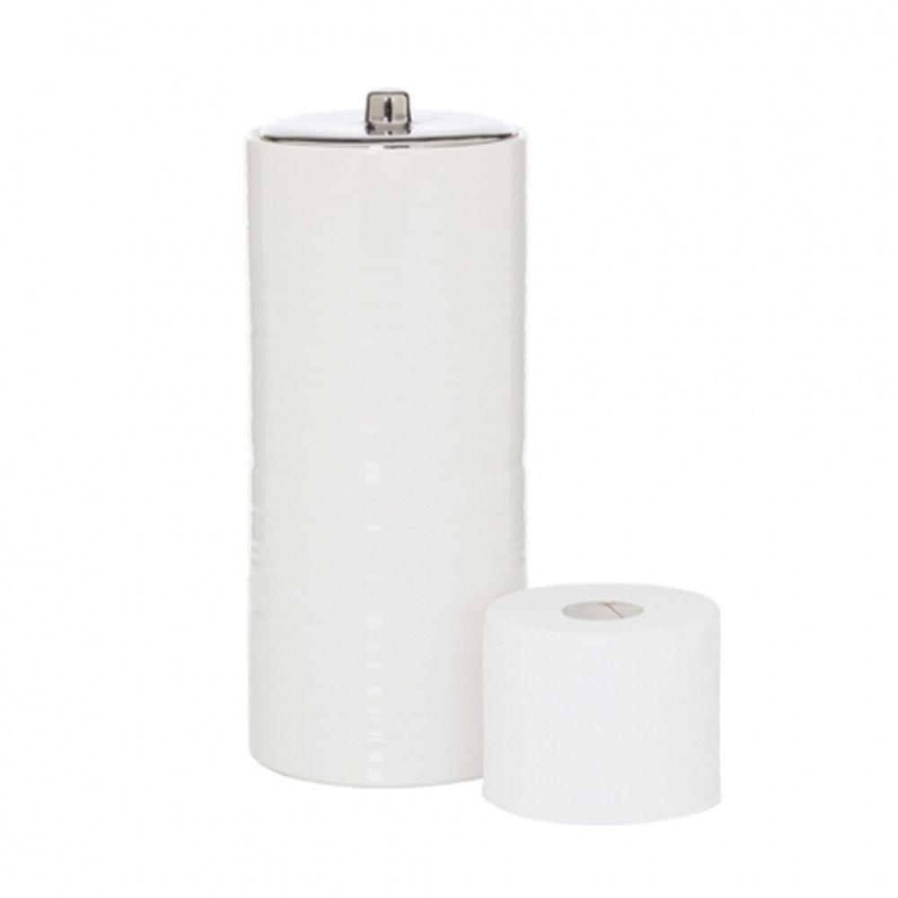 Hush Ceramic Toilet Roll Holder White - BATHROOM - Toilet Roll Holders - Soko and Co