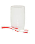 Hush Ceramic Toothbrush Tumbler White - BATHROOM - Toothbrush Holders - Soko and Co