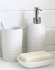 Hush Ceramic Toothbrush Tumbler White - BATHROOM - Toothbrush Holders - Soko and Co