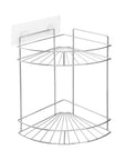 i-Hook 2 Tier Stainless Steel Suction Corner Shower Basket - BATHROOM - Suction - Soko and Co