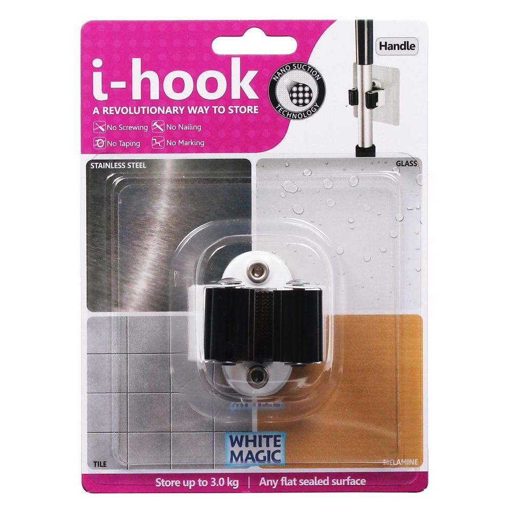 i-Hook Nano Suction Broom & Mop Handle Holder - BATHROOM - Suction - Soko and Co