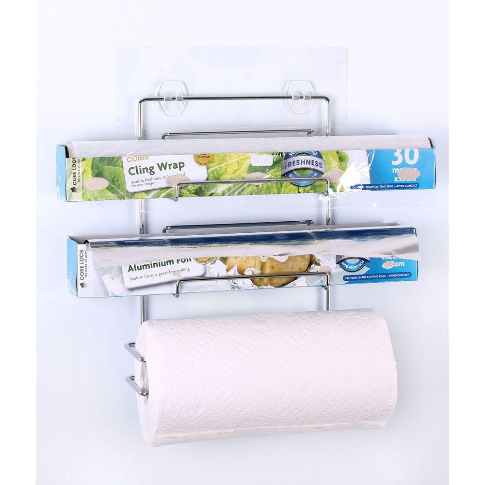 i-Hook Nano Suction Kitchen Roll Holder Stainless Steel - KITCHEN - Shelves and Racks - Soko and Co