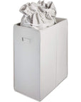 iDesign Evie Twin Laundry Hamper Grey - LAUNDRY - Hampers - Soko and Co