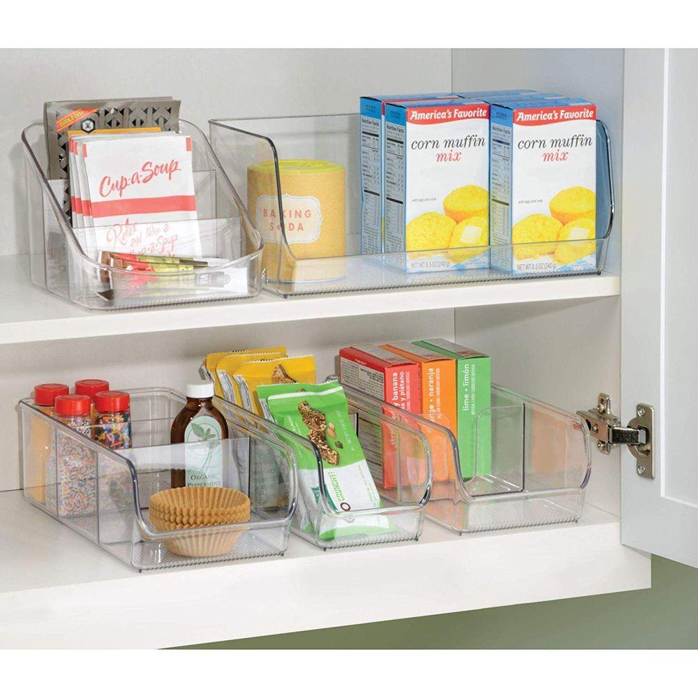 iDesign Linus 3 Compartment Food Packet Cabinet Organiser