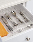 iDesign Linus Acrylic 5 Compartment Cutlery Tray - KITCHEN - Cutlery Trays - Soko and Co