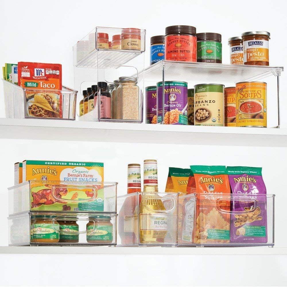 iDesign Linus Collapsible Pantry Cabinet Shelf Clear - KITCHEN - Shelves and Racks - Soko and Co