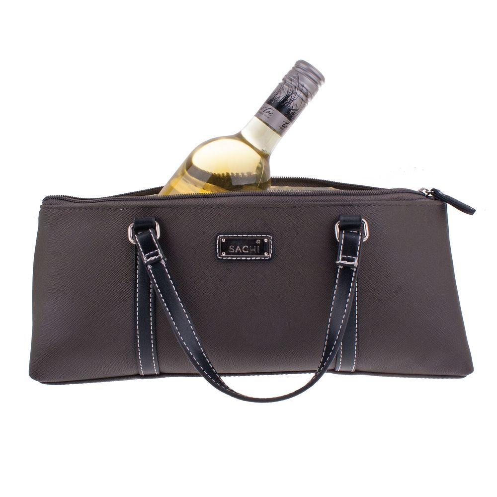 Insulated Wine Purse Charcoal - WINE - Bags and Carriers - Soko and Co
