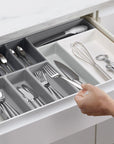 Joseph Joseph Blox 10 Piece Drawer Organiser Set Grey - KITCHEN - Cutlery Trays - Soko and Co