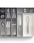 Joseph Joseph Blox 10 Piece Drawer Organiser Set Grey - KITCHEN - Cutlery Trays - Soko and Co