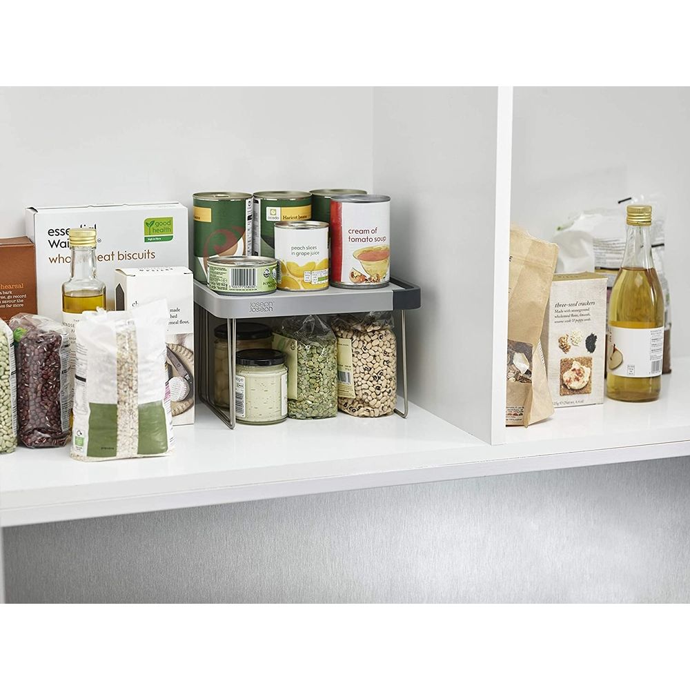 Joseph Joseph CupboardStore Expandable Pantry Shelf Grey - KITCHEN - Shelves and Racks - Soko and Co