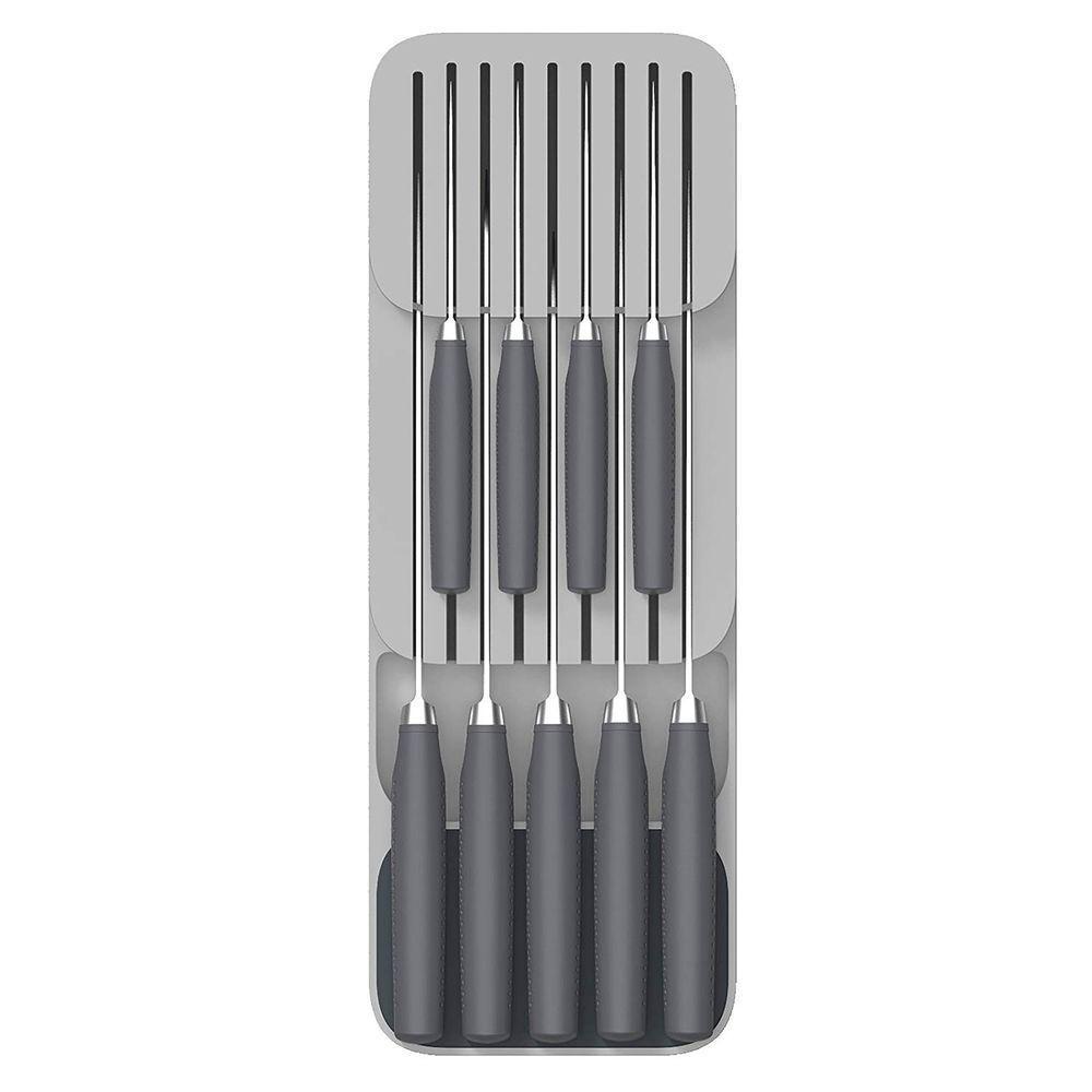 Joseph Joseph DrawerStore Compact In Drawer Knife Rack Grey - KITCHEN - Cutlery Trays - Soko and Co