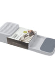 Joseph Joseph DrawerStore Compact In Drawer Knife Rack Grey - KITCHEN - Cutlery Trays - Soko and Co