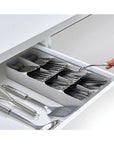 Joseph Joseph DrawerStore Wide Compact Cutlery Tray Grey - KITCHEN - Cutlery Trays - Soko and Co