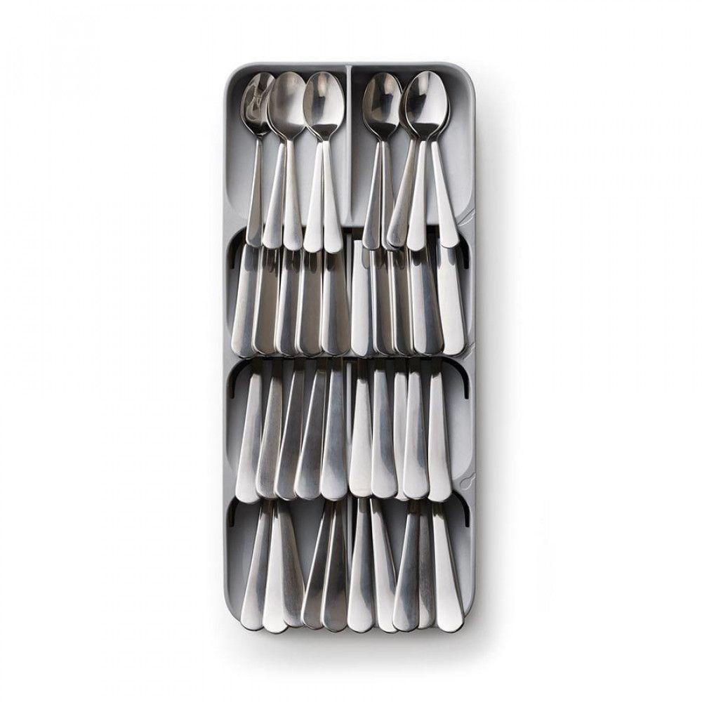 Joseph Joseph DrawerStore Wide Compact Cutlery Tray Grey - KITCHEN - Cutlery Trays - Soko and Co