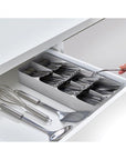 Joseph Joseph DrawerStore Wide Compact Cutlery Tray Grey - KITCHEN - Cutlery Trays - Soko and Co