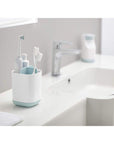Joseph Joseph EasyStore Small Toothbrush Caddy White & Blue - BATHROOM - Toothbrush Holders - Soko and Co