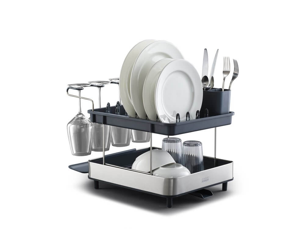 Joseph Joseph Excel Steel 2 Tier Dish Rack - KITCHEN - Dish Racks and Mats - Soko and Co