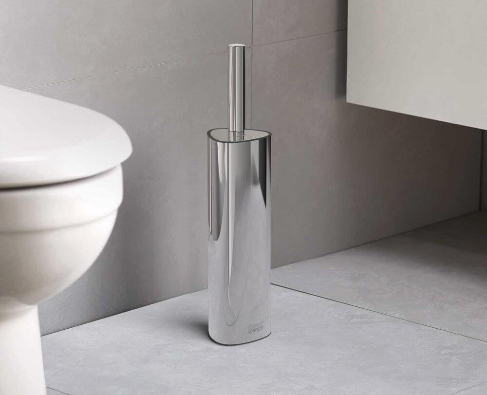 Joseph Joseph Flex 360 Luxe Stainless Steel Toilet Brush - BATHROOM - Toilet Brushes - Soko and Co