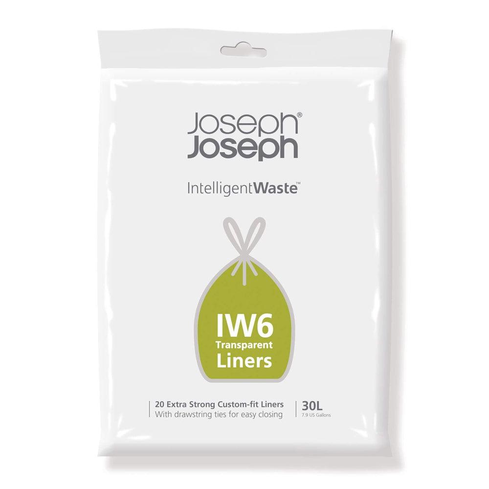 Joseph Joseph IW6 30L Transparent Custom-Fit Bin Liners 20 Pack - KITCHEN - Bin Liners - Soko and Co
