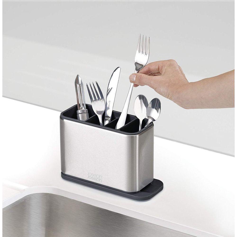 Joseph Joseph Surface Stainless Steel Cutlery Drainer - KITCHEN - Sink - Soko and Co