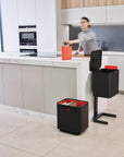 Joseph Joseph Totem Max 60L Kitchen Recycling Bin Carbon Black - KITCHEN - Bins - Soko and Co