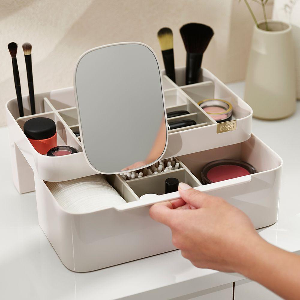 Joseph Joseph Viva Deluxe Makeup Organiser with Mirror - BATHROOM - Makeup Storage - Soko and Co