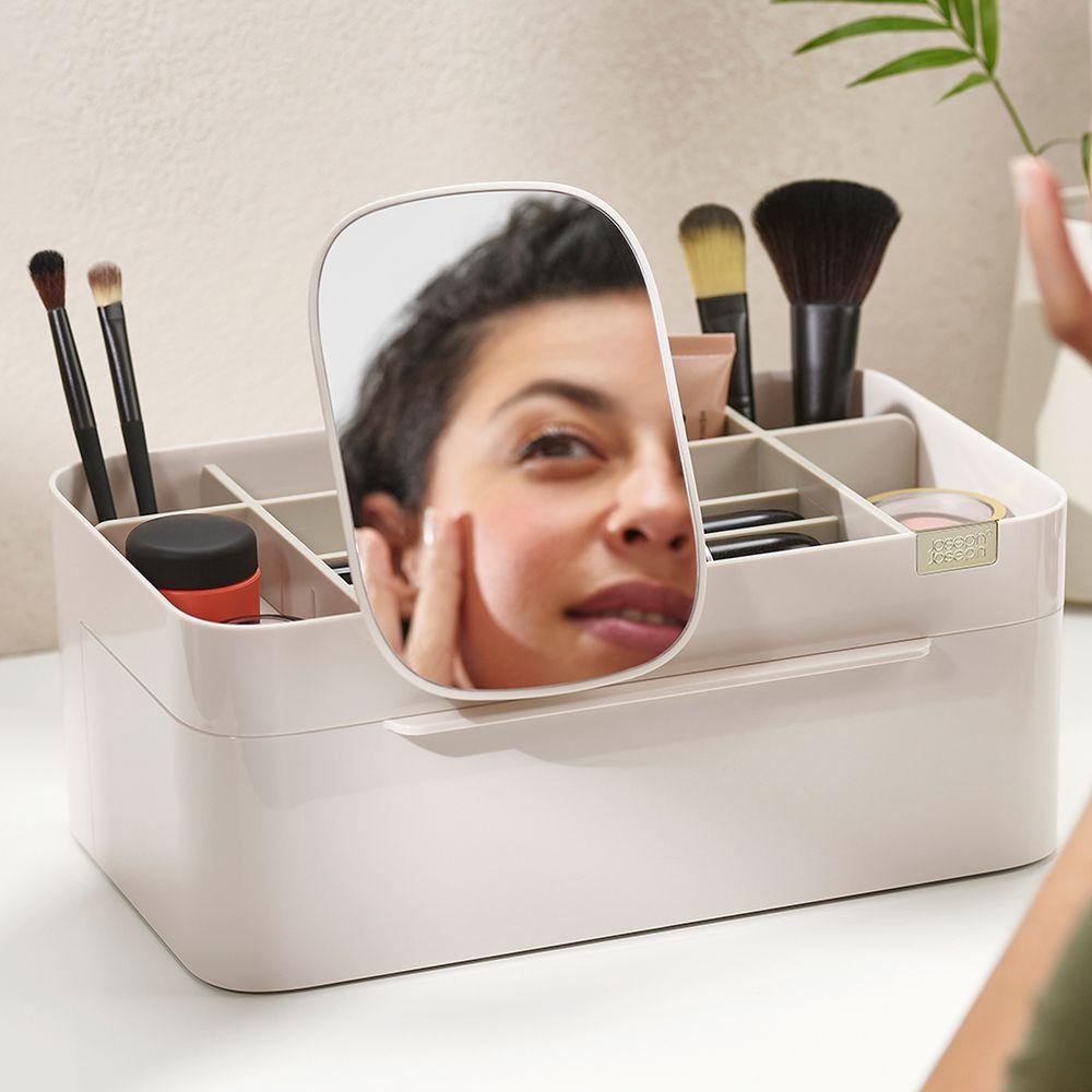 Joseph Joseph Viva Deluxe Makeup Organiser with Mirror - BATHROOM - Makeup Storage - Soko and Co