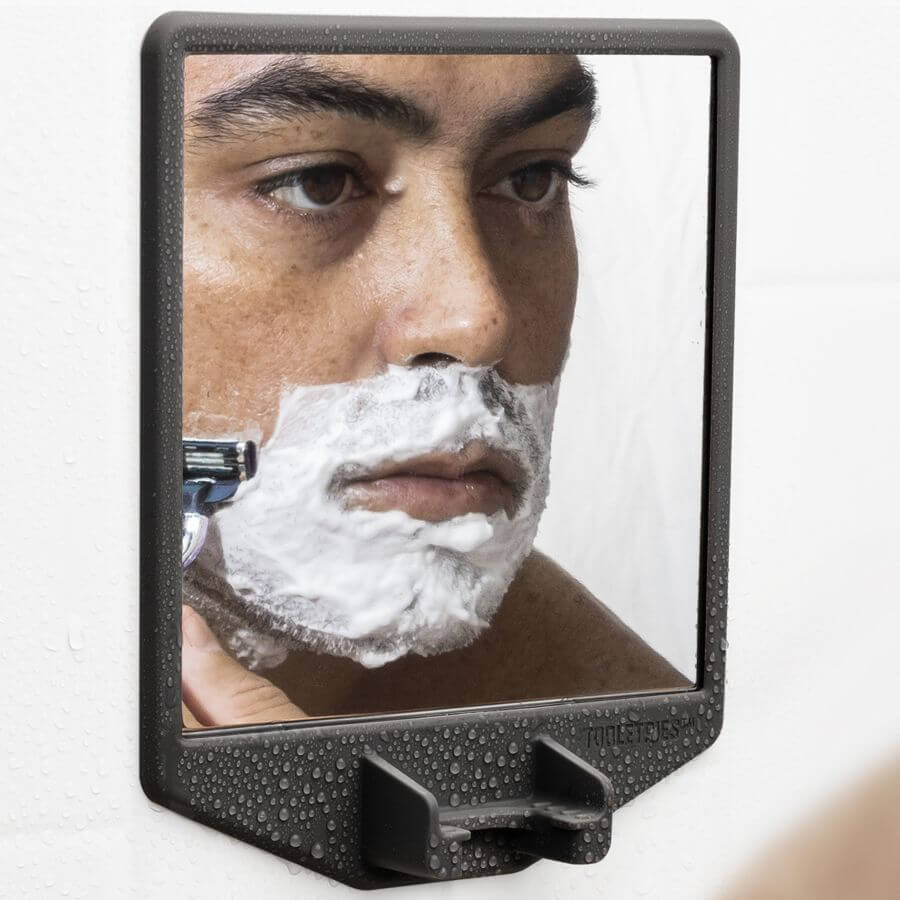 Joseph Suction Shaving Mirror & Razor Holder - BATHROOM - Suction - Soko and Co