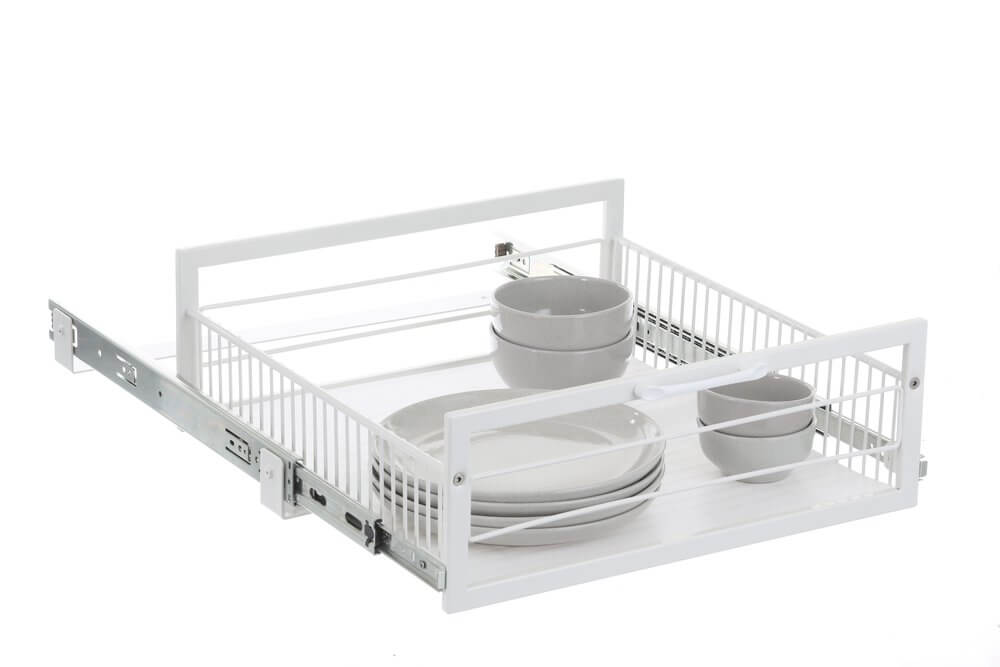 Large Pull Out Pantry Drawer White | Soko & Co