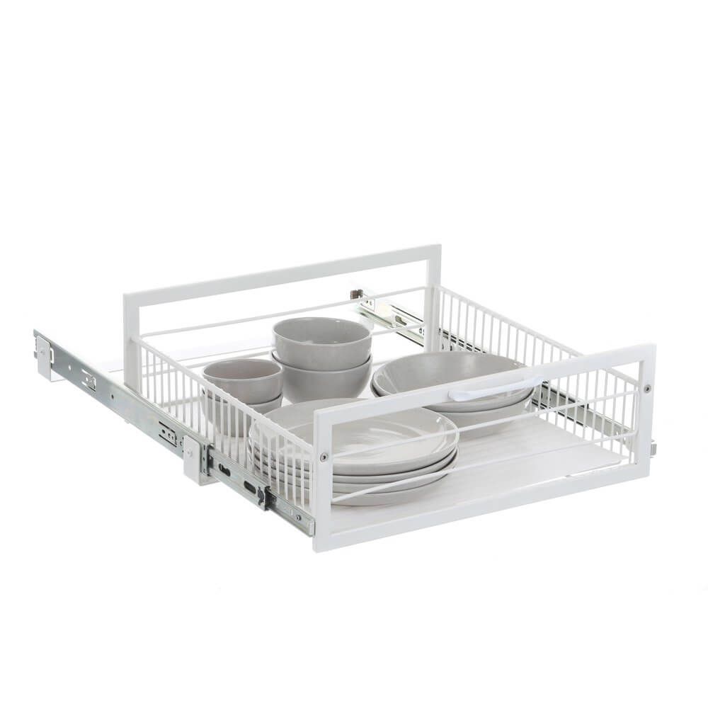 Large Pull Out Pantry Drawer White - KITCHEN - Shelves and Racks - Soko and Co