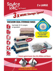 Large Vacuum Seal Storage Bags 2 Pack - WARDROBE - Storage - Soko and Co