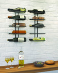 Lava 5 Bottle Wall Mounted Wine Rack Matte Black - WINE - Wine Racks - Soko and Co