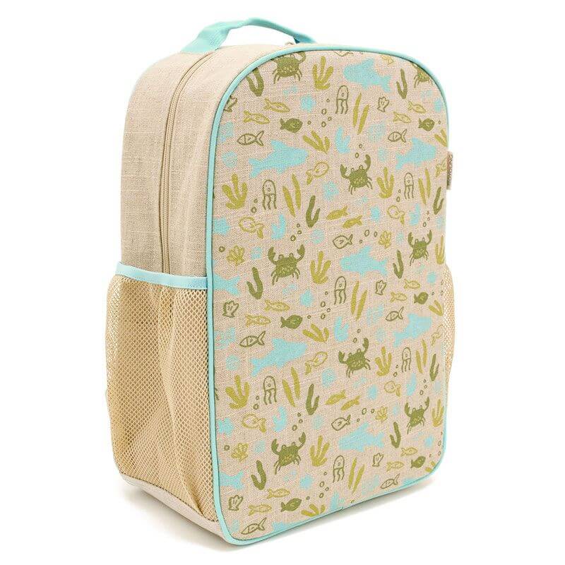 Linen Kids Backpack Under the Sea | Soko & Co