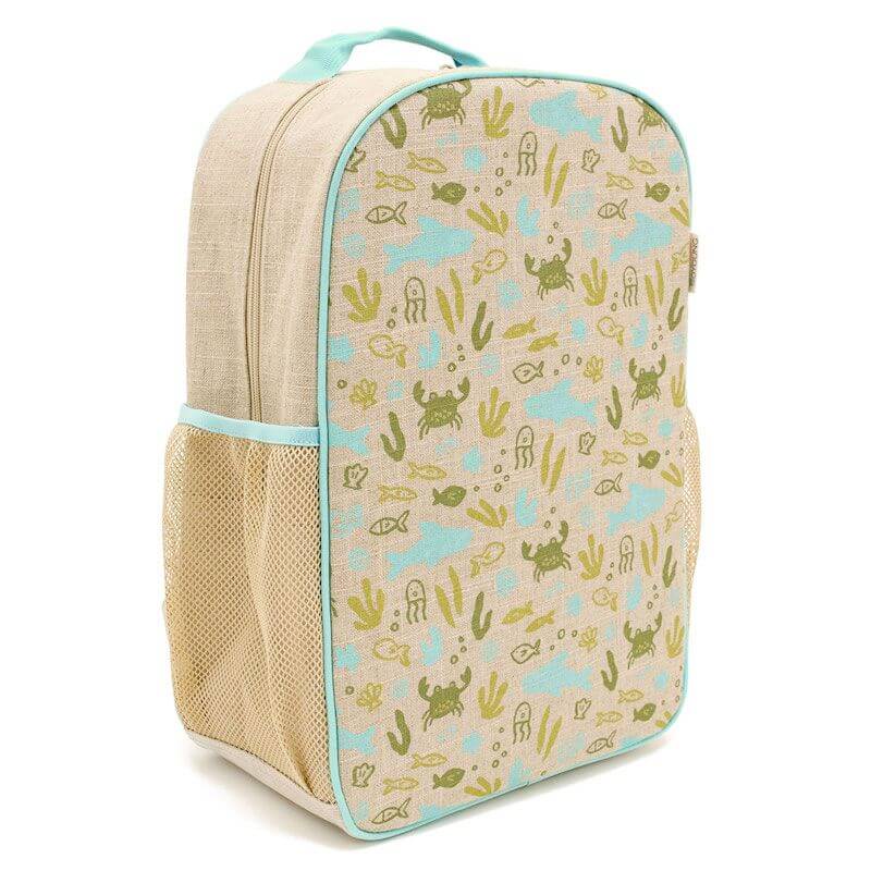 Linen Kids Backpack Under the Sea - LIFESTYLE - Lunch - Soko and Co