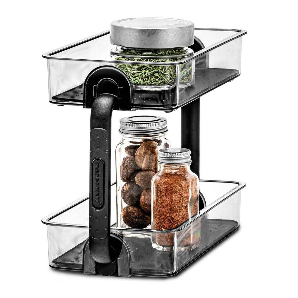 Madesmart 2 Tier Freestanding Spice Rack Carbon - KITCHEN - Spice Racks - Soko and Co