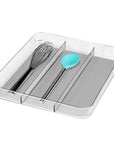 Madesmart 3 Compartment Utensil Tray Clear - KITCHEN - Cutlery Trays - Soko and Co