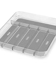 Madesmart 6 Compartment Cutlery Tray Clear - KITCHEN - Cutlery Trays - Soko and Co