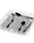 Madesmart 6 Compartment Cutlery Tray Clear - KITCHEN - Cutlery Trays - Soko and Co