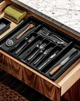 Madesmart 8 Compartment Expandable Grip Base Cutlery Tray Carbon - KITCHEN - Cutlery Trays - Soko and Co