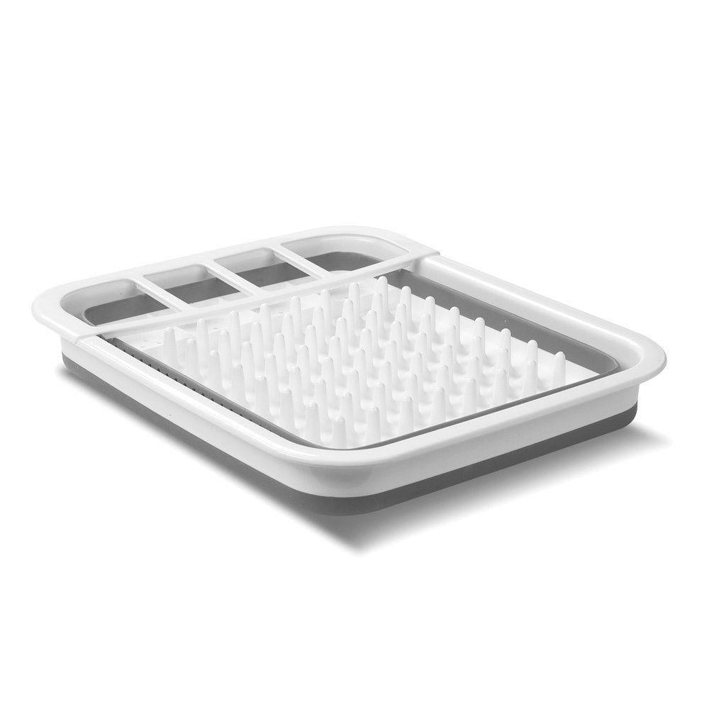 Madesmart Collapsible Dish Rack White - KITCHEN - Dish Racks and Mats - Soko and Co