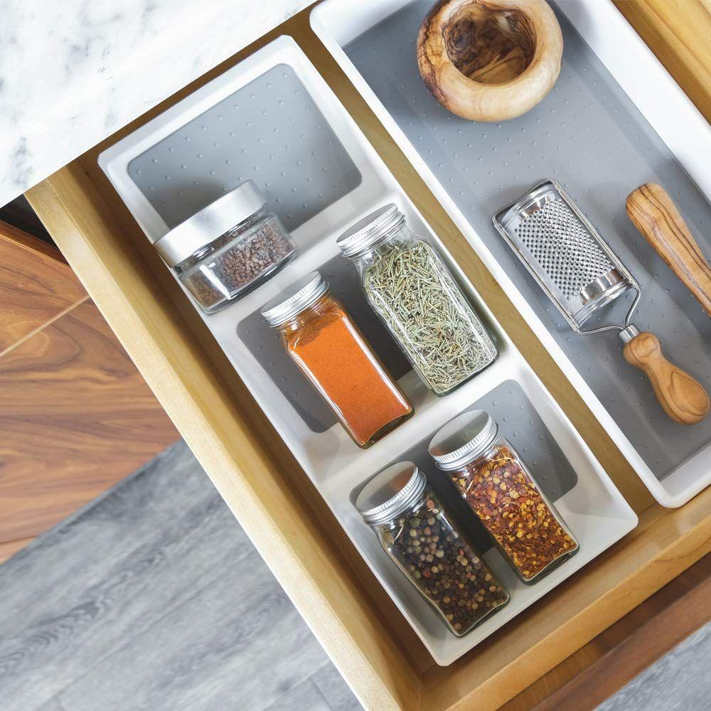 Madesmart Grip Base In Drawer Spice Rack White - KITCHEN - Spice Racks - Soko and Co