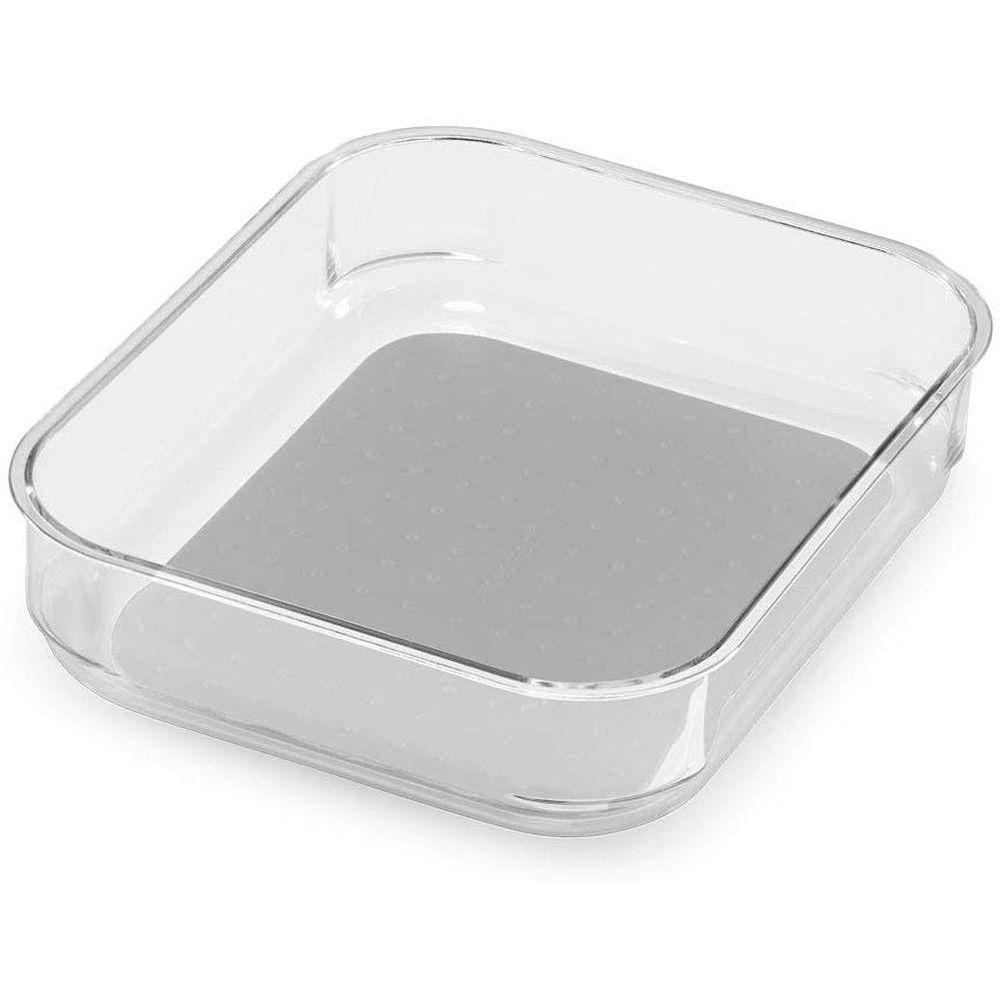 Madesmart Large Square Grip Base Drawer Organiser Clear - KITCHEN - Cutlery Trays - Soko and Co