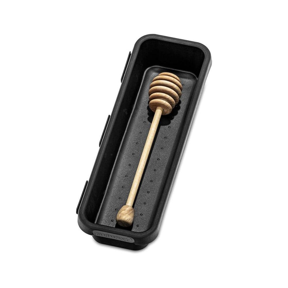 Madesmart Medium Narrow Interlocking Drawer Organiser Carbon - KITCHEN - Cutlery Trays - Soko and Co