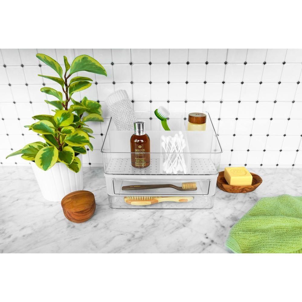 Madesmart Stackable Clear Tray - BATHROOM - Makeup Storage - Soko and Co