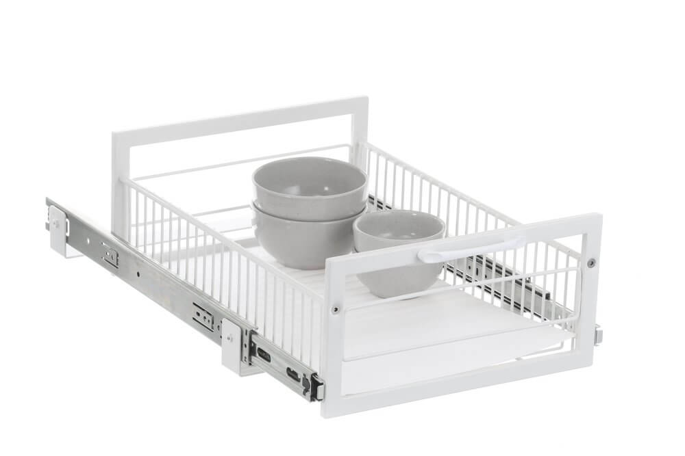 Medium Pull Out Pantry Drawer White - KITCHEN - Shelves and Racks - Soko and Co