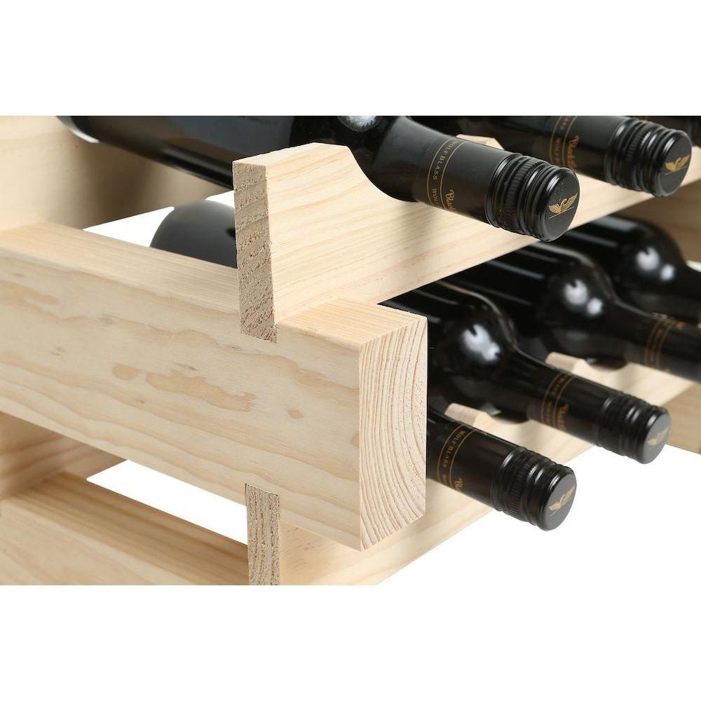 Modularack 12 Bottle Stackable Wine Rack Natural - WINE - Wine Racks - Soko and Co
